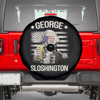 George Sloshington Washington Spare Tire Cover 4th of July America Flag Beer