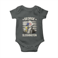 George Sloshington Washington Baby Onesie 4th of July America Flag Beer