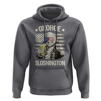 George Sloshington Washington Hoodie 4th of July America Flag Beer