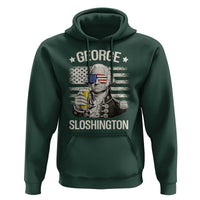 George Sloshington Washington Hoodie 4th of July America Flag Beer