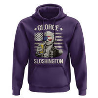 George Sloshington Washington Hoodie 4th of July America Flag Beer