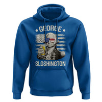 George Sloshington Washington Hoodie 4th of July America Flag Beer