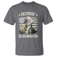 George Sloshington Washington T Shirt 4th of July America Flag Beer