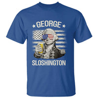 George Sloshington Washington T Shirt 4th of July America Flag Beer