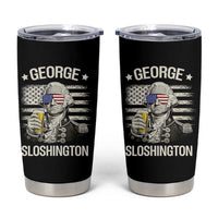 George Sloshington Washington Tumbler Cup 4th of July America Flag Beer