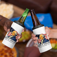 Funny George Washington 1776 4 in 1 Can Cooler Tumbler 4th July Suck-It England