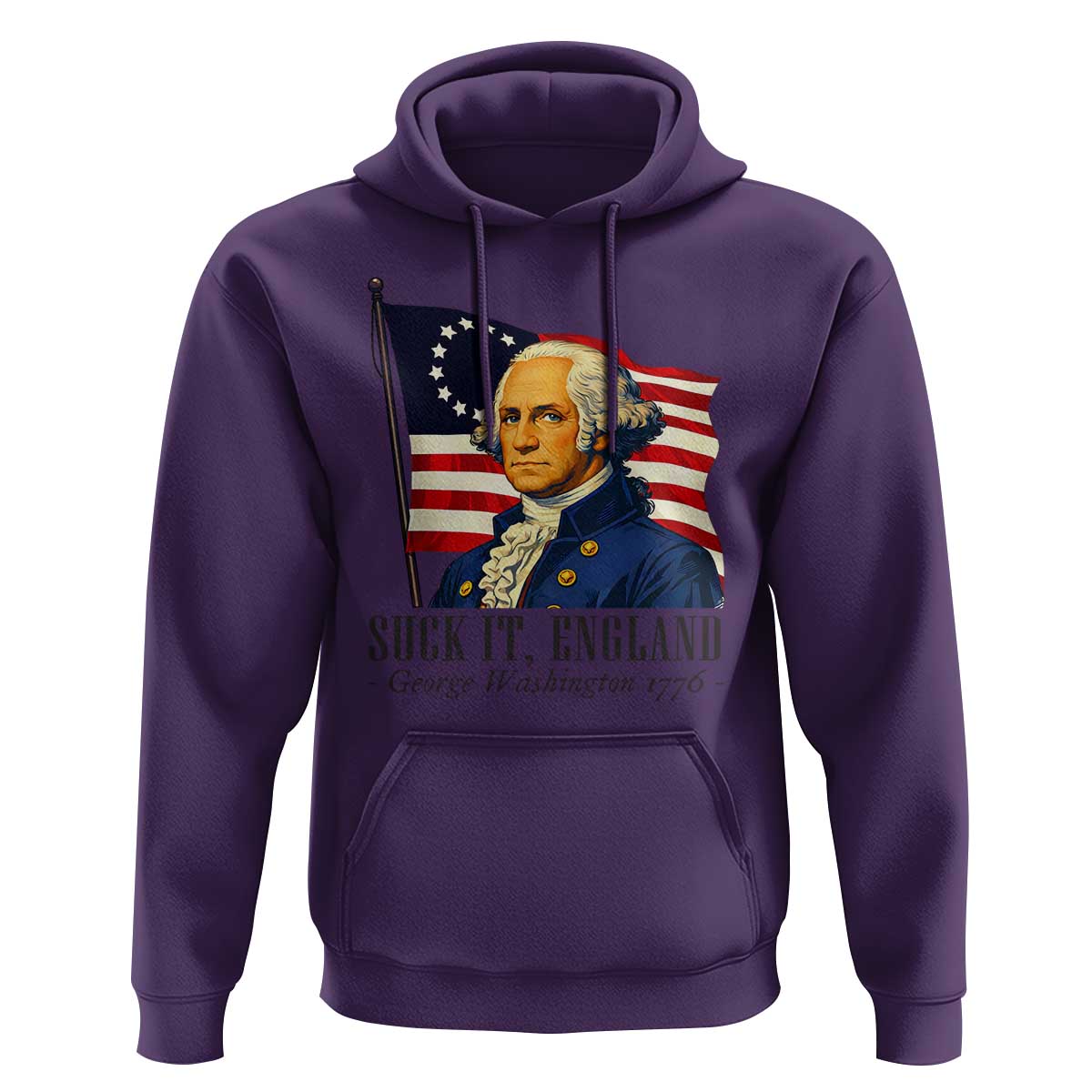 Funny George Washington 1776 Hoodie 4th July Suck-It England
