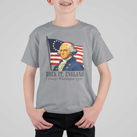 Funny George Washington 1776 T Shirt For Kid 4th July Suck-It England