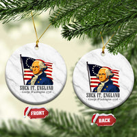Funny George Washington 1776 Ceramic Ornament 4th July Suck-It England