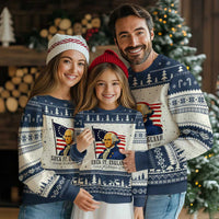 Funny George Washington 1776 Ugly Christmas Sweater 4th July Suck-It England