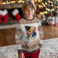 Funny George Washington 1776 Ugly Christmas Sweater 4th July Suck-It England