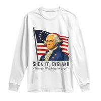 Funny George Washington 1776 Long Sleeve Shirt 4th July Suck-It England