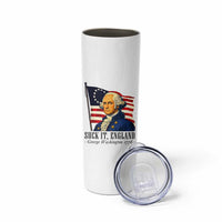 Funny George Washington 1776 Skinny Tumbler 4th July Suck-It England
