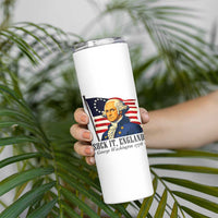 Funny George Washington 1776 Skinny Tumbler 4th July Suck-It England