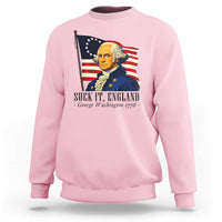 Funny George Washington 1776 Sweatshirt 4th July Suck-It England