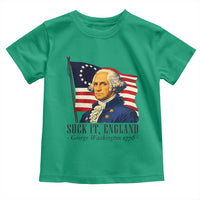 Funny George Washington 1776 Toddler T Shirt 4th July Suck-It England