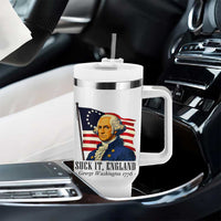 Funny George Washington 1776 Tumbler With Handle 4th July Suck-It England