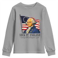 Funny George Washington 1776 Youth Sweatshirt 4th July Suck-It England