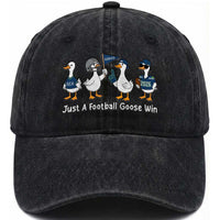 Seattle 2026 Washed Cotton Baseball Cap Just A Football Goose Win