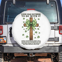 Faith Over Luck St Patrick's Day Spare Tire Cover Christian Jesus Bible Verse Psalm 23