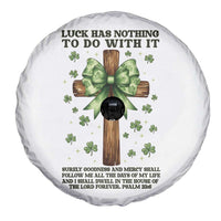 Faith Over Luck St Patrick's Day Spare Tire Cover Christian Jesus Bible Verse Psalm 23