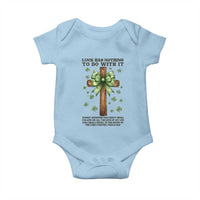 Faith Over Luck St Patrick's Day Baby Onesie Christian Jesus Bible Verse Psalm 23