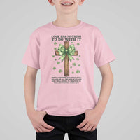 Faith Over Luck St Patrick's Day T Shirt For Kid Christian Jesus Bible Verse Psalm 23
