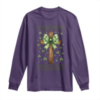 Faith Over Luck St Patrick's Day Long Sleeve Shirt Christian Jesus Bible Verse Psalm 23