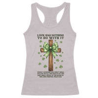Faith Over Luck St Patrick's Day Racerback Tank Top Christian Jesus Bible Verse Psalm 23