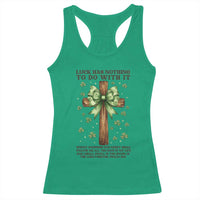 Faith Over Luck St Patrick's Day Racerback Tank Top Christian Jesus Bible Verse Psalm 23