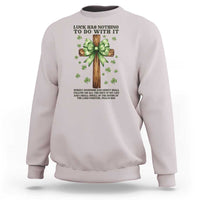 Faith Over Luck St Patrick's Day Sweatshirt Christian Jesus Bible Verse Psalm 23