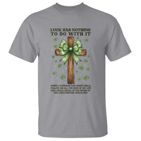 Faith Over Luck St Patrick's Day T Shirt Christian Jesus Bible Verse Psalm 23