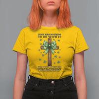 Faith Over Luck St Patrick's Day T Shirt For Women Christian Jesus Bible Verse Psalm 23