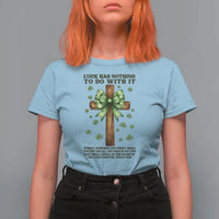 Faith Over Luck St Patrick's Day T Shirt For Women Christian Jesus Bible Verse Psalm 23