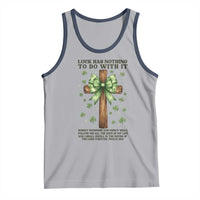 Faith Over Luck St Patrick's Day Tank Top Christian Jesus Bible Verse Psalm 23