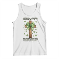 Faith Over Luck St Patrick's Day Tank Top Christian Jesus Bible Verse Psalm 23