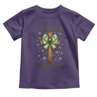 Faith Over Luck St Patrick's Day Toddler T Shirt Christian Jesus Bible Verse Psalm 23