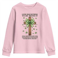 Faith Over Luck St Patrick's Day Youth Sweatshirt Christian Jesus Bible Verse Psalm 23
