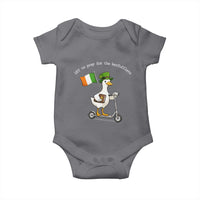 Funny Goose Christian St Patrick's Day Baby Onesie Off To Pray For The Kerfufflers