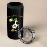 Funny Goose Christian St Patrick's Day 4 in 1 Can Cooler Tumbler Off To Pray For The Kerfufflers