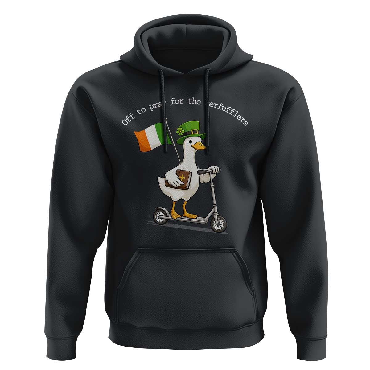 Funny Goose Christian St Patrick's Day Hoodie Off To Pray For The Kerfufflers