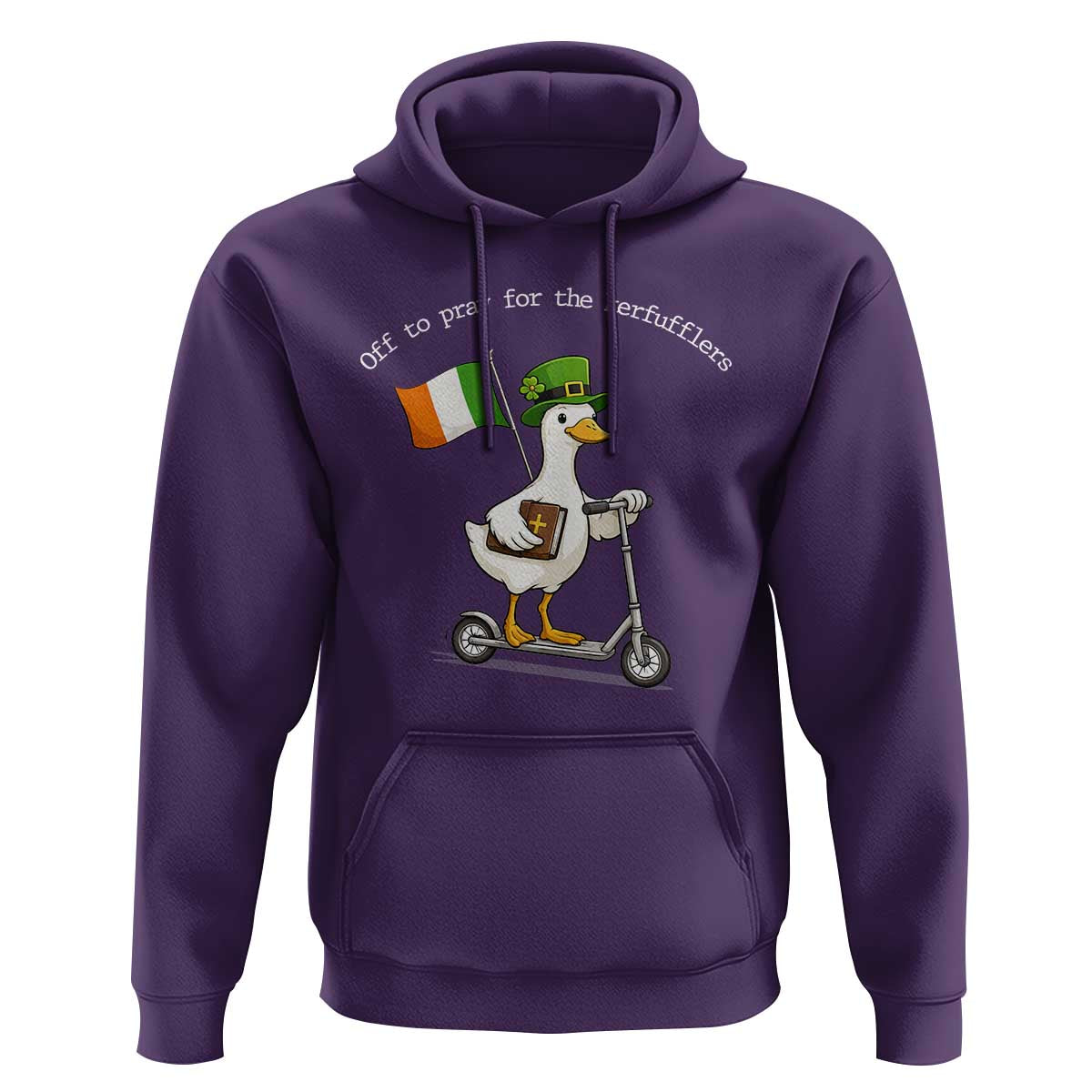 Funny Goose Christian St Patrick's Day Hoodie Off To Pray For The Kerfufflers