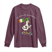 Funny Goose Christian St Patrick's Day Long Sleeve Shirt Off To Pray For The Kerfufflers