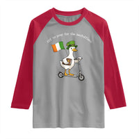 Funny Goose Christian St Patrick's Day Raglan Shirt Off To Pray For The Kerfufflers