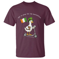 Funny Goose Christian St Patrick's Day T Shirt Off To Pray For The Kerfufflers