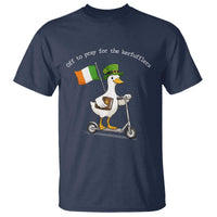 Funny Goose Christian St Patrick's Day T Shirt Off To Pray For The Kerfufflers