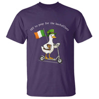 Funny Goose Christian St Patrick's Day T Shirt Off To Pray For The Kerfufflers