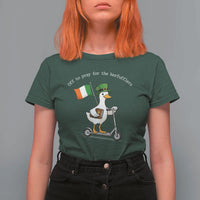 Funny Goose Christian St Patrick's Day T Shirt For Women Off To Pray For The Kerfufflers