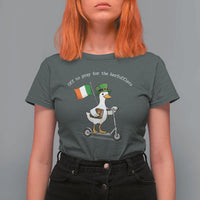 Funny Goose Christian St Patrick's Day T Shirt For Women Off To Pray For The Kerfufflers