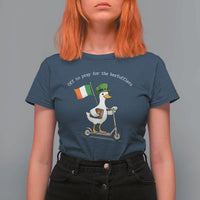 Funny Goose Christian St Patrick's Day T Shirt For Women Off To Pray For The Kerfufflers